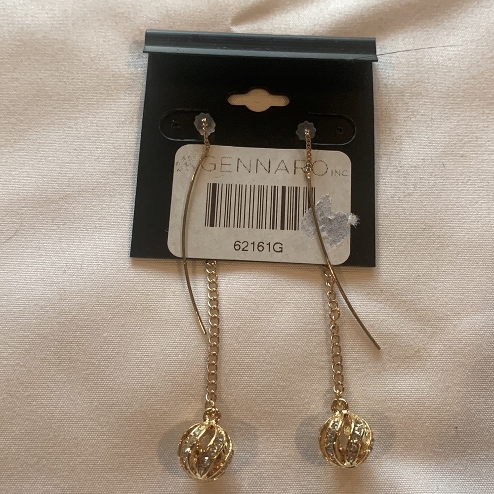 G by Gennaro Thread Gold Plated Earrings - Picture 4 of 9